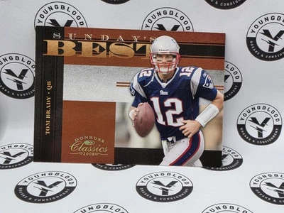 2008 Donruss Classics Tom Brady Sunday’s Best Gold 054/100 #SB-20 - Image 1 of 2