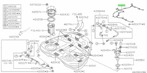 Cord Fuel For: Subaru Impreza GRB GVB STI 08-14 - Picture 1 of 1