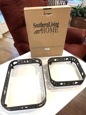 2 soportes para cacerolas Southern Living At Home Clairmont NUEVOS 14"X9" y 9"x9" Foto 1 de 4