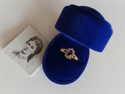 Damen Ring Gold 750 Amethyst Sissis Herzensring - Bild 1 von 4