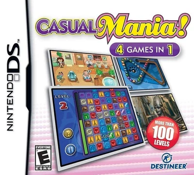 CASUAL MANIA NDS - 4 Games - Hidden Objects + Three in a Row + Marble Popper + - Image 1 of 4