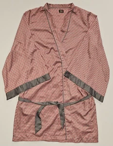 Janet Reger Womens Satin Silk Lace Kimono Sexy Robe Night Gown Dress - Picture 1 of 3