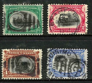 Sc 295-298 Cancels Collection CDS Numbers 1-5 Cent Early US Classics 1901 20B24 - Picture 1 of 4