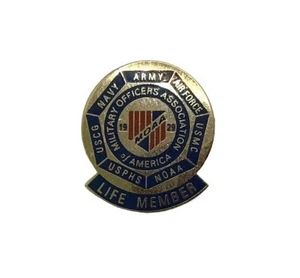 Military Officers Association of America MOAA Life Member Pin Veteran Revers - Bild 1 von 2