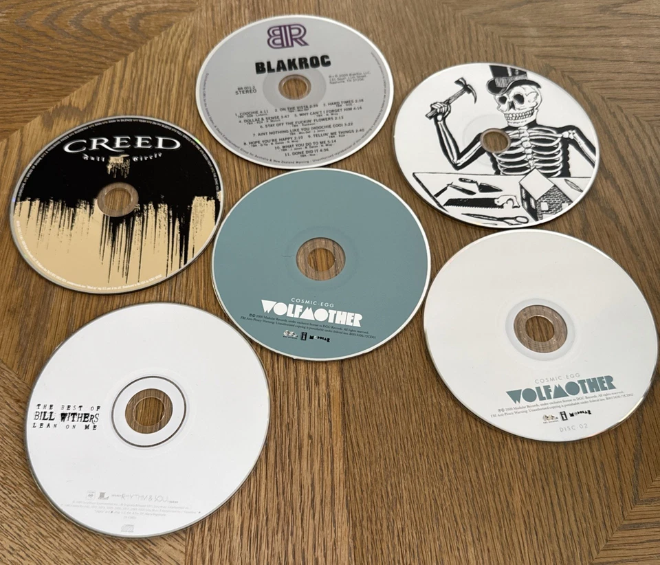 Lot Of 6 Music CDs Includes BlakRoc (CD, 2009), Creed, Wolf mother 2-disc & Bill - Image 1 of 2