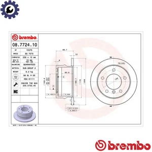 2x BRAKE DISC 08.7724.10 FOR MERCEDES-BENZ SPRINTER/3-t/Bus/Platform/Chassis - Picture 1 of 9