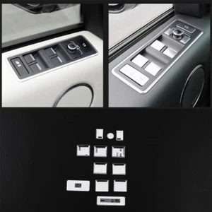 Pegatina de botón de interruptor de elevación de ventana de aleación para Land Rover Range Rover Vogue 13-2017 - Imagen 1 de 7