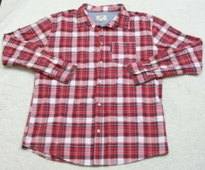 Ecko Unltd. Dress Shirt Long Sleeve XL Men's Cotton Poly Red Black & White 1-71 - Picture 1 of 5