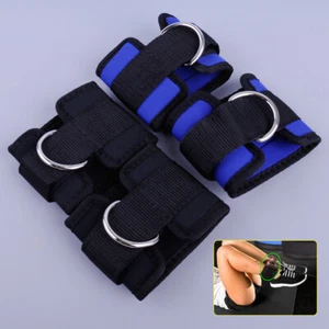 Pair Weight Lifting Ankle D-ring Strap Gym Leg Training Cable Attach Fitness ut - Picture 1 of 5