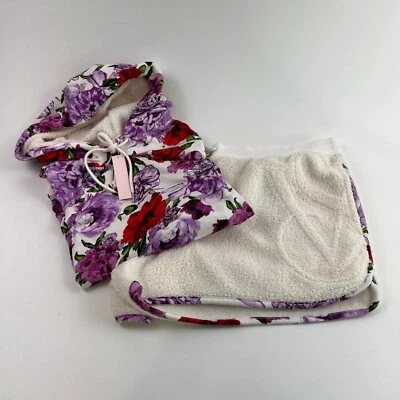 Victoria’s Secret Polar Manga Larga Hoddie Camisa para Dormir y Conjunto Floral Corto XL Foto 1 de 4