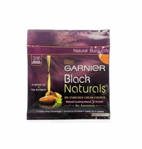 (20ml+20g) Garnier Black Naturals 3.16 Natural Burgundy Hair DYE - Picture 1 of 3