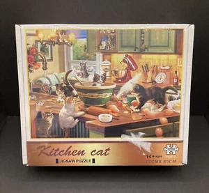 Kitchen Cat 1000 piece Puzzle 27.5”x 19.7” - Picture 1 of 2