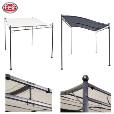 Pavillon Gartenpavillon 2,5x3 m Anbaupavillon Terrasse Sonnenschutz Farbauswahl - Bild 1 von 4