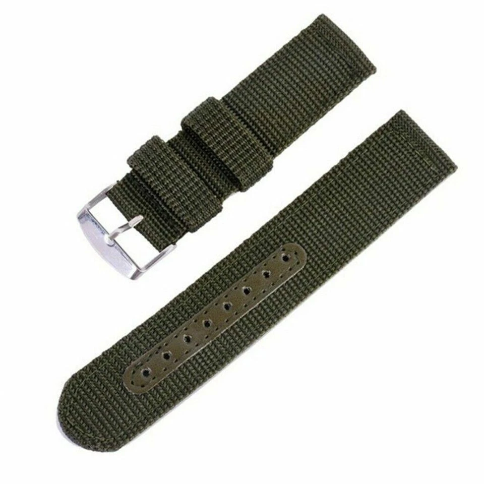 Correa de reloj militar de nailon de lona de 18 mm 20 mm 22 mm 24 mm Foto 1 de 1