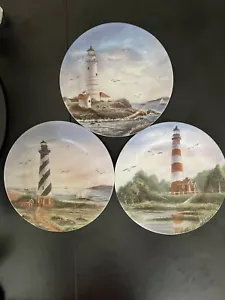 Vintage Ceramic Decorative Wall Plates of Lighthouses - Picture 1 of 4
