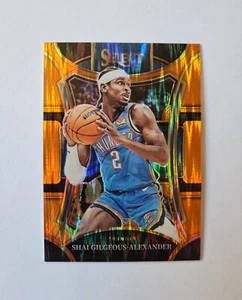 2023-24 Panini NBA Select Shai Gilgeous Alexander Orange Flash Prizm Mezzanine - Bild 1 von 2