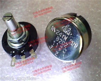 COSMOS/TOCOS RV24YN  20S B202 Potentiometer, 2K OHM Long Life Panel Pot W / Knob - Image 1 of 4