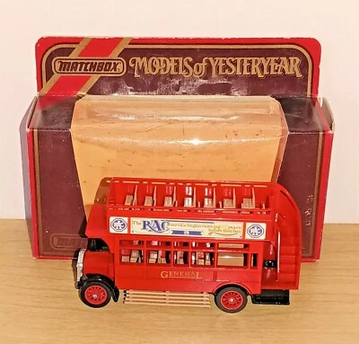 Matchbox MODELS OF YESTERYEAR Y23-1.A9 1922 AEC OMNIBUS "RAC" - Image 1 of 4