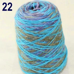 Sale 500gr NEW Hand Knitting Cone Yarn Shawls Chunky Colorful Wool Cashmere 22 - Picture 1 of 4