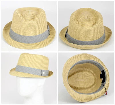 COAL CONSIDERED THE LAYNE FEDORA 帽子 $60 S 天然纸草帽套头帽 — 第 1/2 张图片