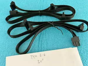 2X Corsair RM1000X 6 Pin to 3x SATA Drive Cable ,ORIGINAL - Picture 1 of 5