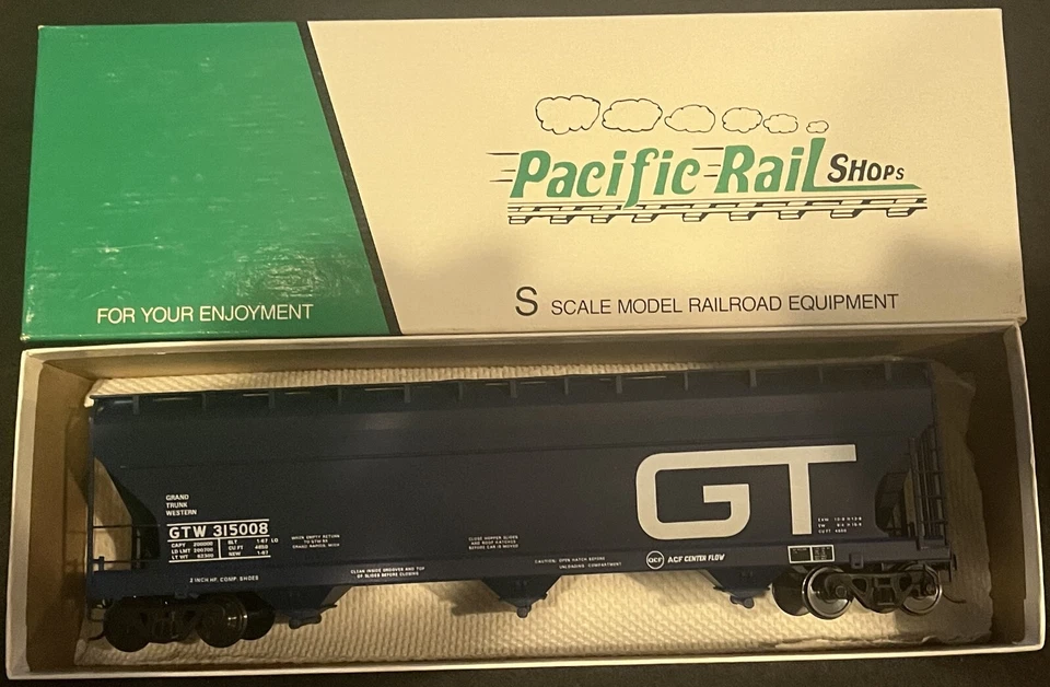 Pacific Rail Shops "S" Grand Trunk Western Hopper Train Car ACF GTW #315008 Kit - Image 1 of 1