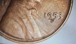 1953 D Wheatback Penny Error! D Is In The Date! See Pics! Major Error! - Picture 1 of 8