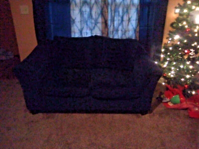 blue suede love seat set comes with couch and chair, loveseat clean newly - Image 1 of 3