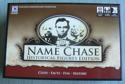 NAME CHASE Historical Figures Edition : Clues,Facts,Fun, History LN in Box - Image 1 of 4