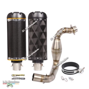 Silenciadores de carbono 51 mm tubo de escape completo para BMW G310R G310GS 2016-2023 - Imagen 1 de 12