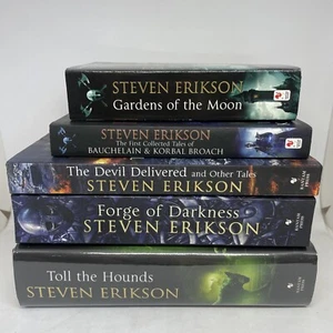 Steven Erikson Book Bundle Malazan Book Of The Fallen Kharkanas - Picture 1 of 10