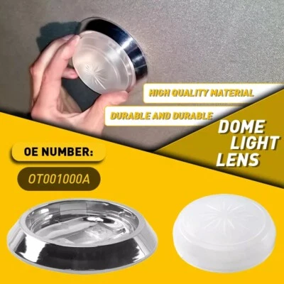 White LED Interior Dome Light Fits GM Chevrolet Chevy 1970-1981 OT001000A Chrome Foto 1 de 4