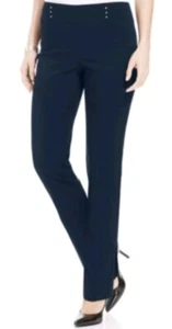 Jm Collection Studded Pull-on Pants Intrepid Blue SZ PS Short - Picture 1 of 3