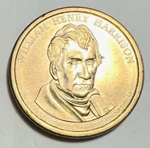 2009 - William Henry Harrison - $1 One Dollar Presidential Coin - 9th President - Picture 1 of 2