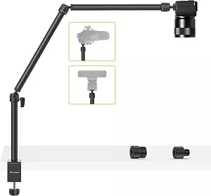 LS08 Overhead Camera Desk Mount Stand, Flexible Webcam Stand Microphone Boom Arm - Picture 1 of 7