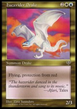 Magic the Gathering MTG Hazerider Drake (268) Mirage   LP