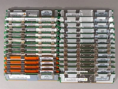 LOT of 27 x 1GB Mixed PC2 5300 Server Memory  Hynix HP IBM - Image 1 of 4