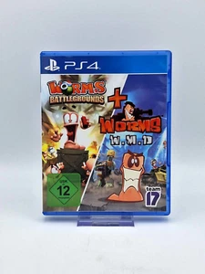 Worms Battlegrounds + Worms W.M.D - Sony Playstation 4 - PS4 - CiB - TOP ZUSTAND - Bild 1 von 4