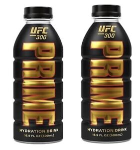 2 PRIME Hydration Drink UFC-300 Rare Limited Edition UFC300 Sealed FREE SHIPPING