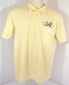 Polo de Colección Años 70 Años 80 Stedman Dirty Dozen GC Golf Bolos Amarillo Para Hombre L - Imagen 1 de 10