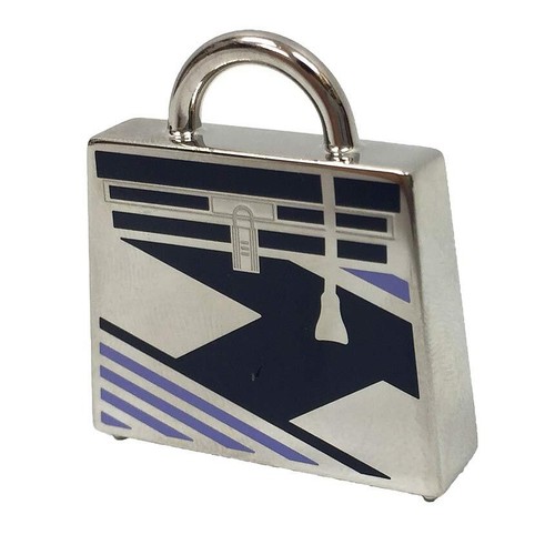 HERMÈS Hermes Charm Ciondolo Top Curiosity Kelly Curiosie Argento x Nero con scatola da JP