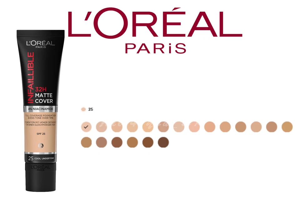 L'Oreal Paris Infaillible 32H Matte Cover Foundation 25 - Imagem 1 de 1