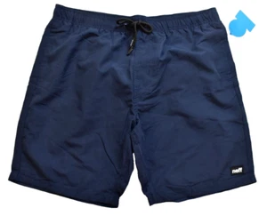 NEFF Men's Standard 9" Quick Dry Swim Trunks with Lining Navy Blue NWT XL - Picture 1 of 6