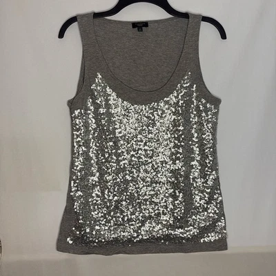Talbots grey sequin tank top - Image 1 of 4