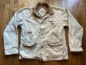 Vintage Duxbak Sakko Herren Größe M Beige Hellbraun Jagd Baumwolle Knopf - Bild 1 von 12