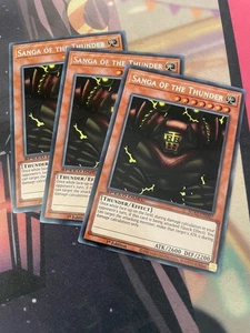 YUGIOH - SANGA OF THE THUNDER X3 - SECRET RARE - NM - SGX2 - 1ST ED - Picture 1 of 1