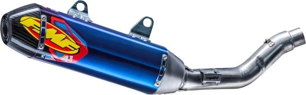FMF Factory 4.1 RCT SL Slip-On Muffler Ti/CF Blue #045695 Triumph TF 250-X 2024 - Image 1 of 1