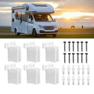 Window Shelf Support Bracket Kit 6pcs with Screws for Sturdy Storage Solutions - Picture 1 of 8