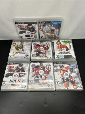 Lot of 8 Sony Playstation 3 PS3 Sports Games - Various Condition - Image 1 of 4