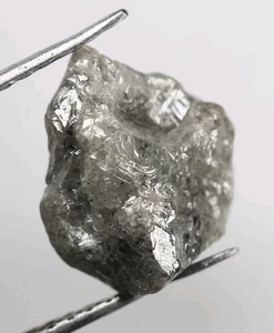 Diamante crudo de 3,08 quilates diamante natural suelto áspero, color gris - Imagen 1 de 6